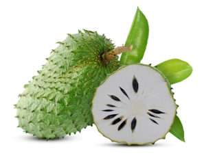 Soursop isolated on white background